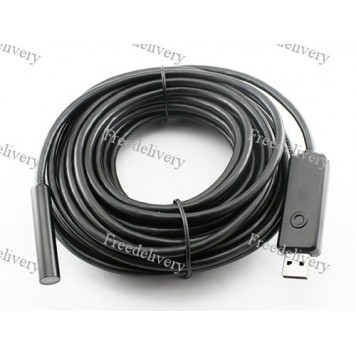 10м USB камера HD 1080x720 10мм, бороскоп эндоскоп
