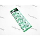 10x Батарейка таблетка AG0 LR521 LR63, алкалайн, 1 упаковка