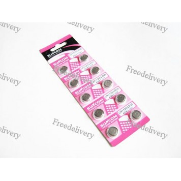 10x Батарейка таблетка AG8 LR1120 LR55, алкалайн, 1 упаковка