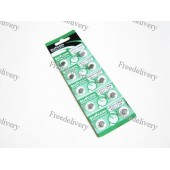 10x Батарейка таблетка AG11 LR721 LR58, алкалайн, 1 упаковка