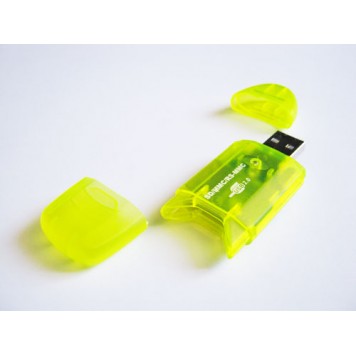USB SD, MMC, SDC картридер жовтий-1