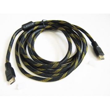 HDMI Кабель, 3м, позолочений Premium, в обплітці