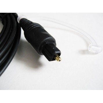 Роз'єм оптичного кабелю Toslink зі знятим захисним ковпачком-1