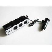 Автомобильный разветвитель 12v тройник, USB Автомобильный разветвитель 12v тройник, USB