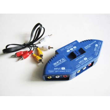 3-х канальний RCA свіч, селектор AV