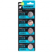Батарейка таблетка Videx CR2025 5003LC DL2025, літій, 5 шт