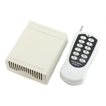 12-канальное беспроводное реле 12В, пульт