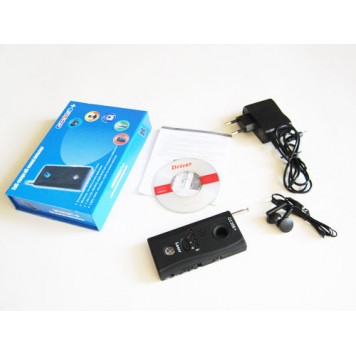 Комплект поставки детектора скрытых камер жучков РЧ CC308+-3