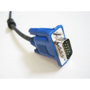 Разъем HD15P M кабеля VGA на VGA (папа-папа) 15 м-1