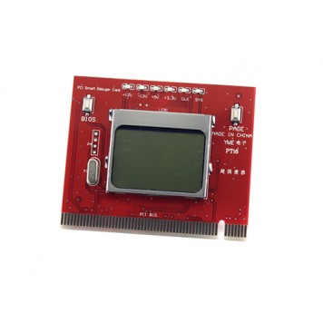 POST карта PCI с текстовым оповещение, анализатор неисправности ПК