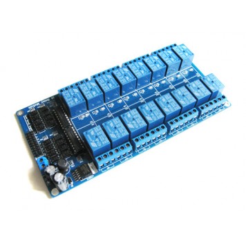 Вводы-выводы 16-канального модуля реле 12V для Arduino PIC ARM-1