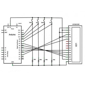 Схема підключення модуля LCD 2004 до Arduino-3