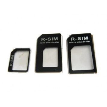 Набір перехідників для Nano, Micro Sim і Sim чорного кольору-2