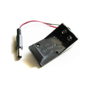 Батарейный отсек для кроны 6F22 5.5мм коннектор кейс, Arduino