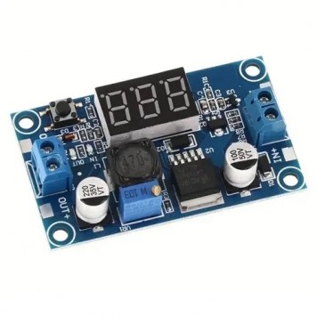 Понижающий преобразователь напряжения DC-DC LM2596S с вольтметром