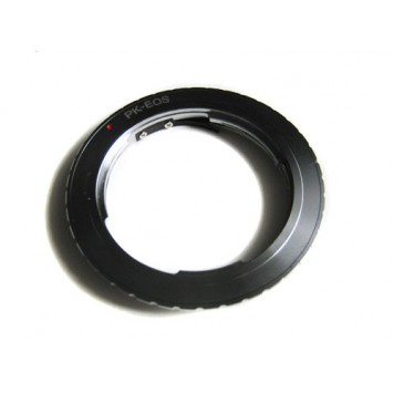 Адаптер перехідник Pentax PK K - Canon EOS, латунь