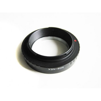 Вид на адаптер переходник Leica L39 M39 - Sony NEX E со стороны камеры-1