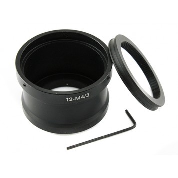 Адаптер перехідник T T2 - Micro 4/3 (M4/3), кільце в розібраному вигляді -1