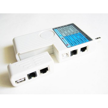 Основной и удаленный блоки тестера сети RJ45, BNC, RJ11, USB-3
