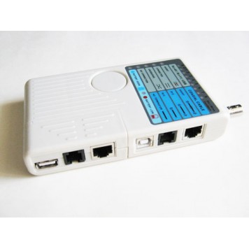 Тестер сети RJ45, BNC, RJ11, USB, детальный анализ