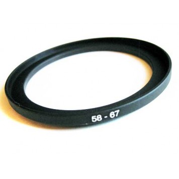 Повышающее степ кольцо 58-67мм для Canon, Nikon