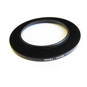 Вид на повышающее степ кольцо 52-72мм для Canon, Nikon со стороны объектива-1