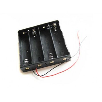Отсек для 4 батарей 18650, 14.8В бокс кейс с проводами, Arduino
