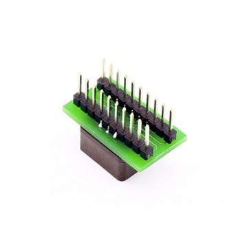 20 штирьових контактів для установки на плату під мікросхему з типом корпусу DIP20-1