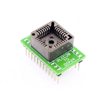 PLCC28 - DIP24 перехідник, панелька для мікросхем