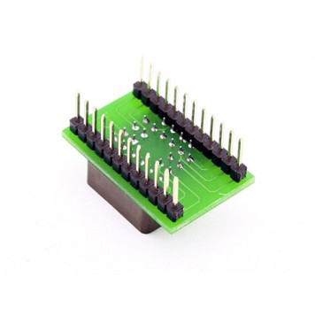 24 штирьових контактів для установки на плату під мікросхему з типом корпусу DIP24-1