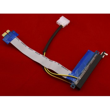 Зворотний бік PCI-Express PCI-E 1X на 16X райзера-3
