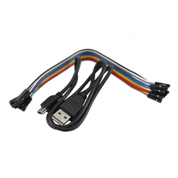 кабель USB – mini USB и кабель 10-pin дюпон мама-мама-2