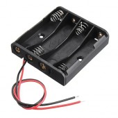 Отсек для 4 батарей AAA, 6В бокс кейс с проводами, Arduino Отсек для 4 батарей AAA, 6В бокс кейс с проводами, Arduino