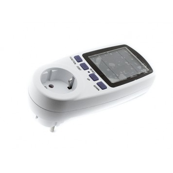 Розетка енергометра, ватметр, вольтметр, амперметр