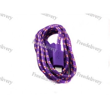 USB дата кабель для Iphone 5 5C 5S 6 Ipad, нейлон
