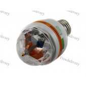 Вращающаяся цветная LED лампа, звуковая активация