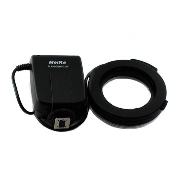 Макроспалах кільцевий Meike FC100 LED Canon Nikon-1
