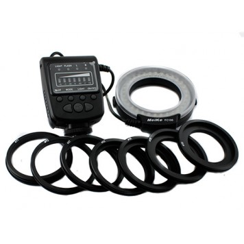 Комплект поставки макроспалах кільцевий Meike FC100-2