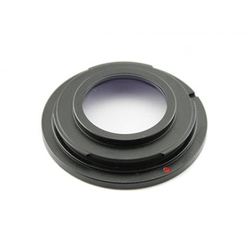 Вид на адаптер переходник M42 - Nikon AI с корректирующей линзой Ulata со стороны камеры-1