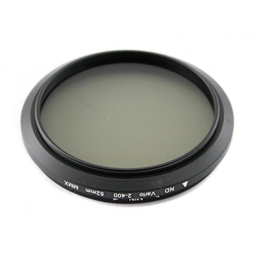 Вид на ND фильтр переменной плотности ND2-ND400, 52 мм со стороны объектива-1