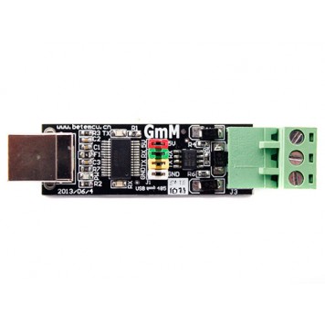 Світлодіоди і джемпери на корпусі перехідника USB 2.0 - RS485 TTL FTDI через FT232RL-1