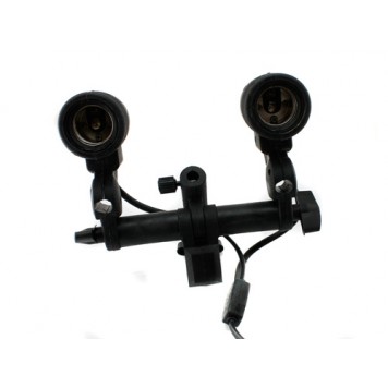 Держатель двух ламп, зонта, поворотный, крепление