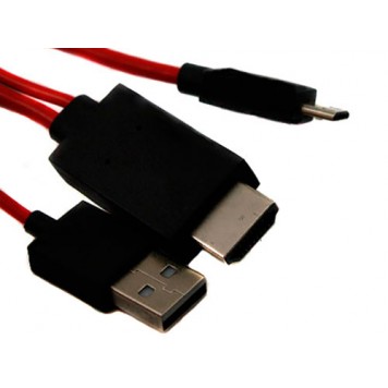 Штекери MHL кабелю USB, перехідника з MicroUSB на HDMI 1.8 м-1