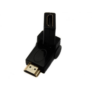 Поворотний HDMI AM - AF адаптер перехідник 360 °