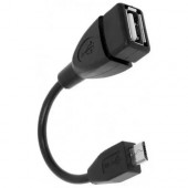 Кабель USB OTG, перехідник з MicroUSB на USB, 14см Кабель USB OTG, перехідник з MicroUSB на USB, 14см