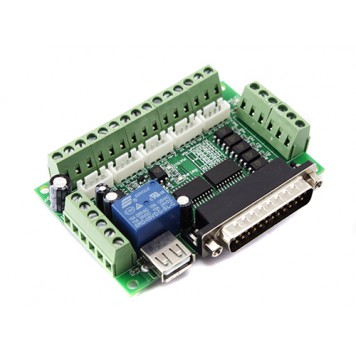 Інтерфейсна плата з опторазвязкой на 5 осей ЧПУ