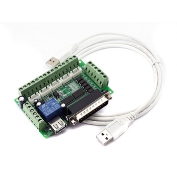 Комплект поставки інтерфейсної плати з опторозв'язкою на 5 осей ЧПУ-5