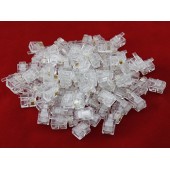 100x Конектор RJ11 RJ14 6P4C телефонний 100x Конектор RJ11 RJ14 6P4C телефонний