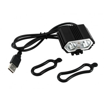 Комплект поставки подвійного ліхтаря для велосипеда 2x CREE XM - L T6-1