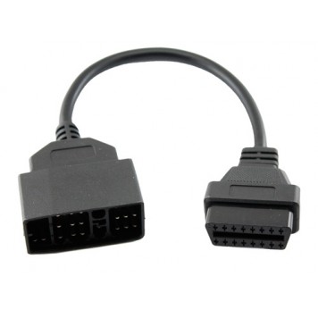 Роз'єми перехідника з OBD2 16pin мама на Toyota 22pin тато-1